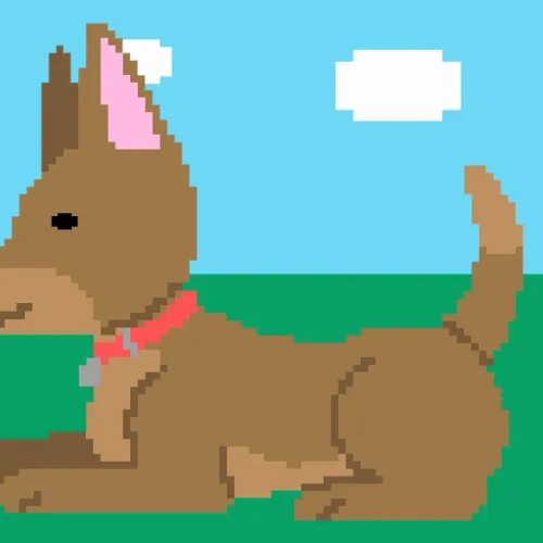 Pixel Dog #002 - Happy Dog