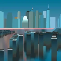 #1 NYC Shimmering Sunset