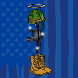 Battlefield cross (Black) Star Halo