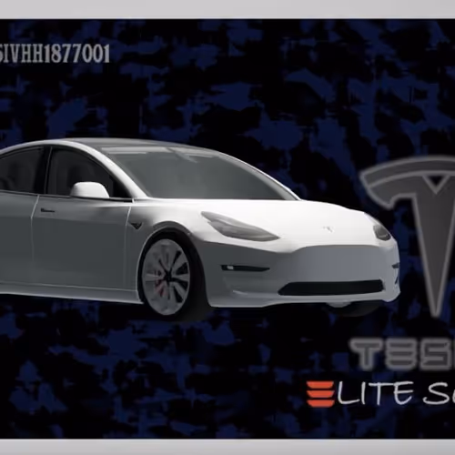 Tesla Model 3 White No: 1