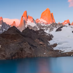 Natural Patagonia #2 - Laguna de Los Tres Red Sunrise