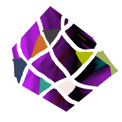 BOOM dark purple cube 