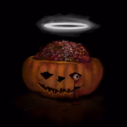 Holy Pumpkin- Eyes Bowl
