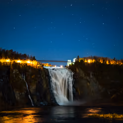 Montmorency Falls at night. 1/1
