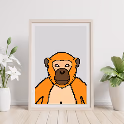 Golden Chimp on Frame 