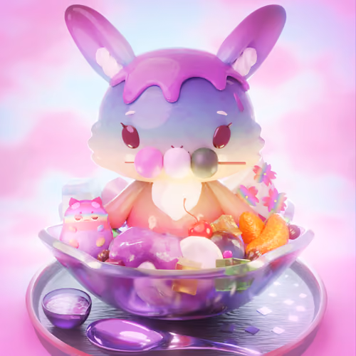 CNPcake #00140 Luna-Rainbow