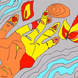 Fingers present aura.