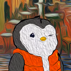 Van Gogh Penguin #25