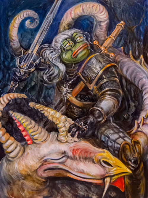 Pepe Witcher Killing Cockatrice