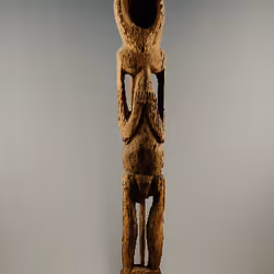 'Funerary Figure' - Aged weathered wood, Aged encrusted patina - Physical NFT