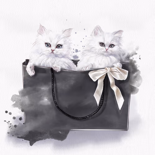 Kittens in a bag