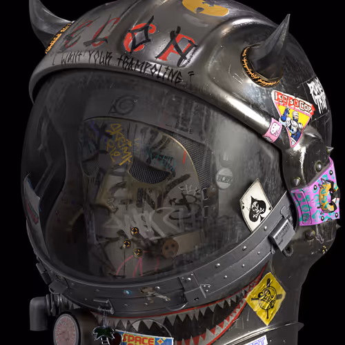 Colony Spacepunk Legendary Silver Astrohelmet - Genesis Edition 1 of 13