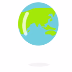 spinning earth