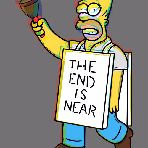 Homer Simpson The End Is Coming