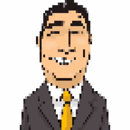 VC in a Suit | Cartoon Pixel Art #0001
