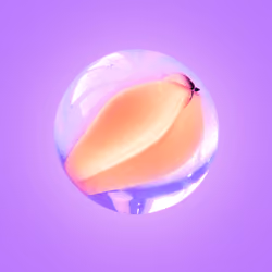 Glass marble #10 - cats eye