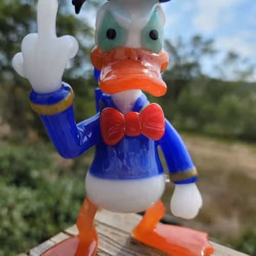 Donald Duck F YOU WorldClassGlass