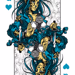 Queen of Hearts #029 Black