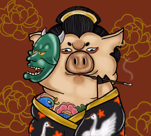 Crypto Pig Geisha