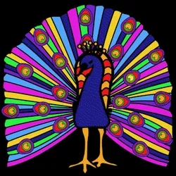 Blue Crypto Peacock
