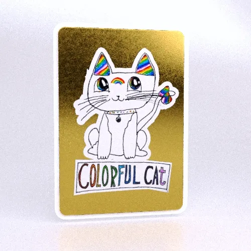 Colorful Cat #002