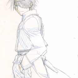 Fullmetal Alchemist Anime cel Hanken Genga Roy Mustang(焔の錬金術師) (Official Hand-drawn Artwork in production)
