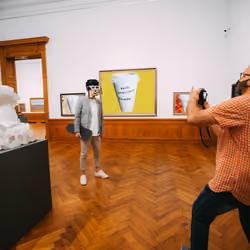 mistaken for an exhibit