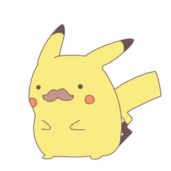 Mustache Pikachu