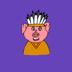 Punk Pig - Red Indian