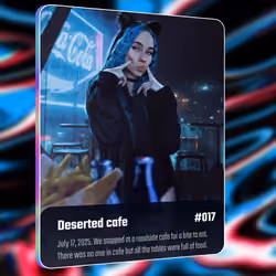 Deserted cafe