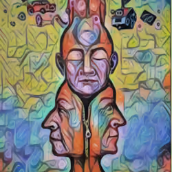 Man with 3 faces #24