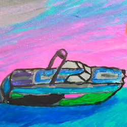Boat sunset 2