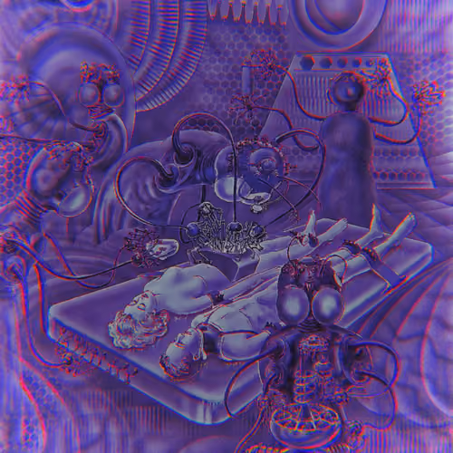 Purple Alien Examination