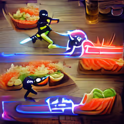 toxic sushi fight