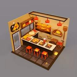 Grandpa pizza shop