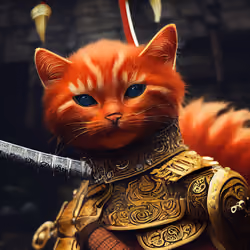 Warrior Cat - Golden Armour