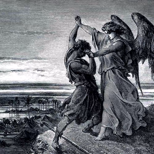 Jacob Wrestling With The Angel by Gustave Doré