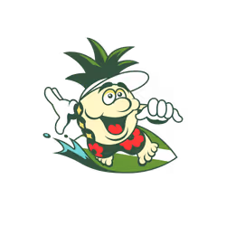 Happy Pineapple White