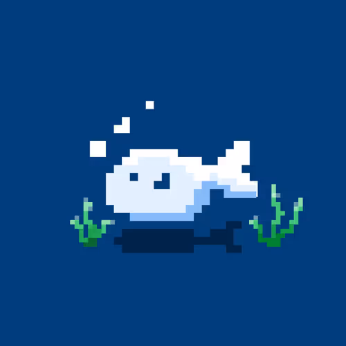 Colorful fishes pixel#06