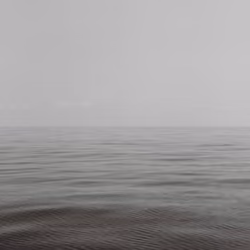 B&W Calm Caribbean Ocean