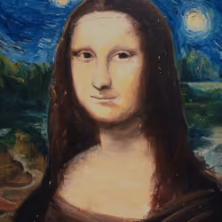 Mona Lisa Starry Night Mash-up