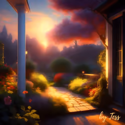 Veranda's Glow: Embracing Morning Serenity #2