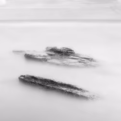 Rock outcrop in the sea.