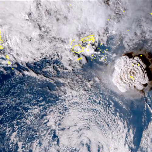 Tonga Volcano Eruption