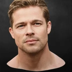 Brad Pitt Noggin - POPBLENDER