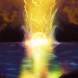 Falling comet