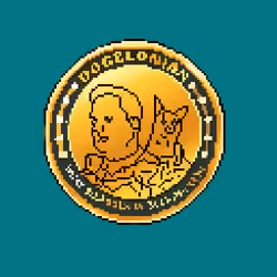 Dogelonian Coin Logo Punk Art