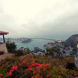 Dana Point Harbor in the Rain. Original photograph by Mitch Jackson