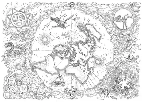 Hand drawn Illustrated Maps