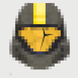 H3 ODST GOLD BATTLE DAMAGED VISOR